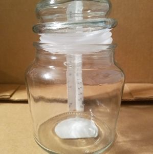 Glass Jar with Lid 
Please look at all the picture
